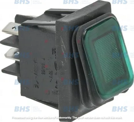 PUSH-BUTTON BIPOLAR GREEN 16A 250V