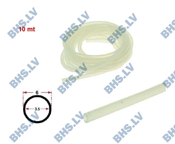 SILICONE HOSE ø3,5x6 SHORE 60 - 1 m