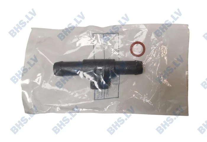 Water t-piece rinse aid dispenser